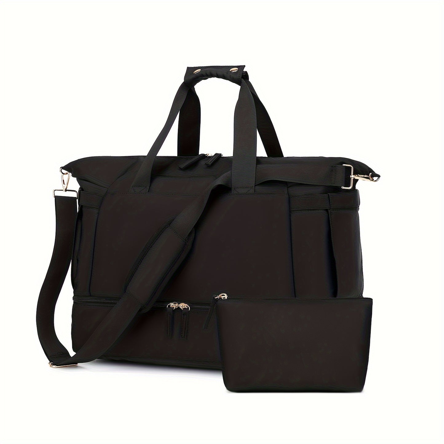 All-in-One Travel Duffel Bag – Waterproof Weekender with USB & Shoe Compartment
