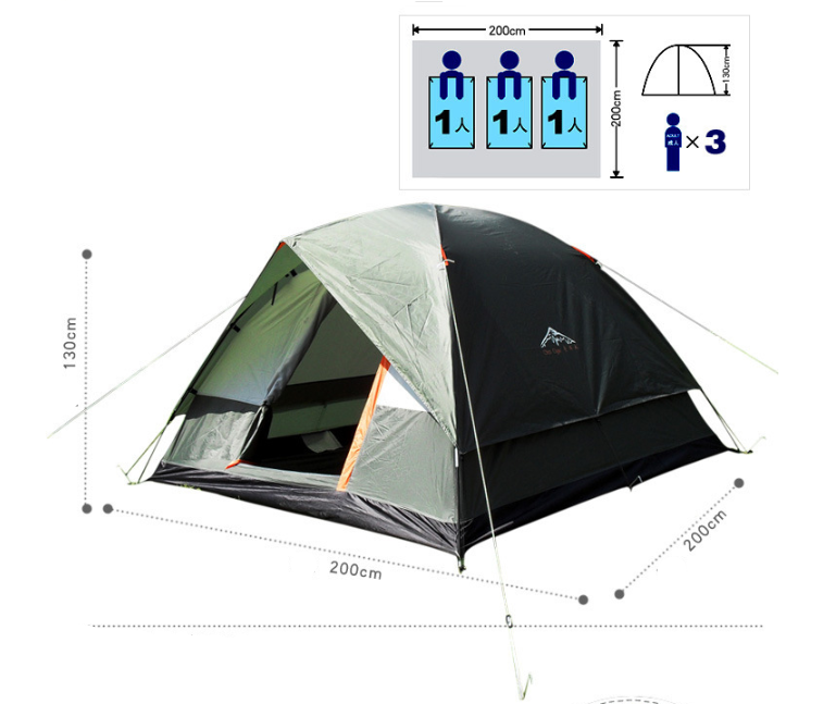 TrailShield™ All-Weather Waterproof Camping Tent