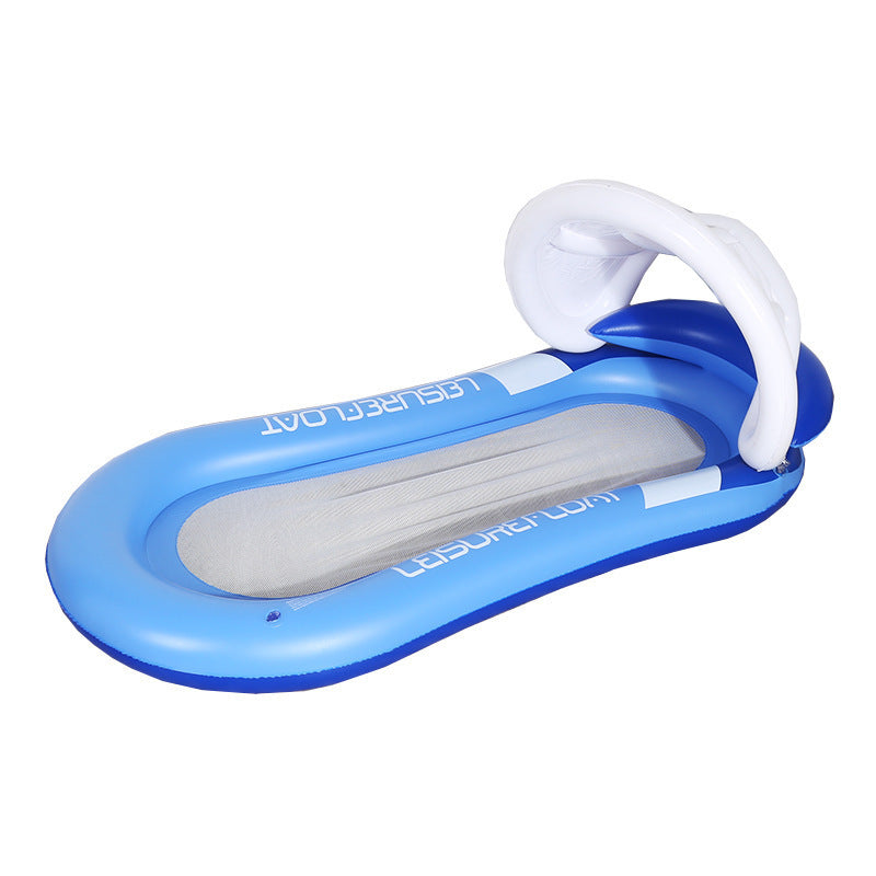 LeisureFloat Inflatable Hammock Lounger with Sunshade