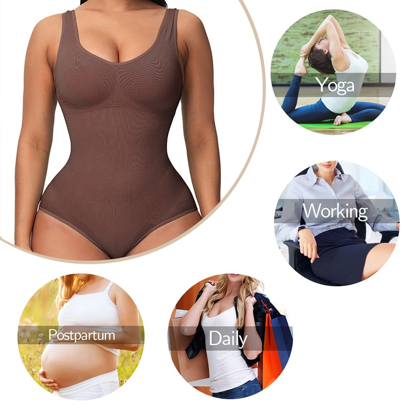 Seamless SculptFit™ Shaping Bodysuit – Waist, Bust & Hip Enhancer