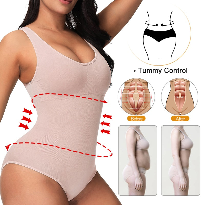Seamless SculptFit™ Shaping Bodysuit – Waist, Bust & Hip Enhancer