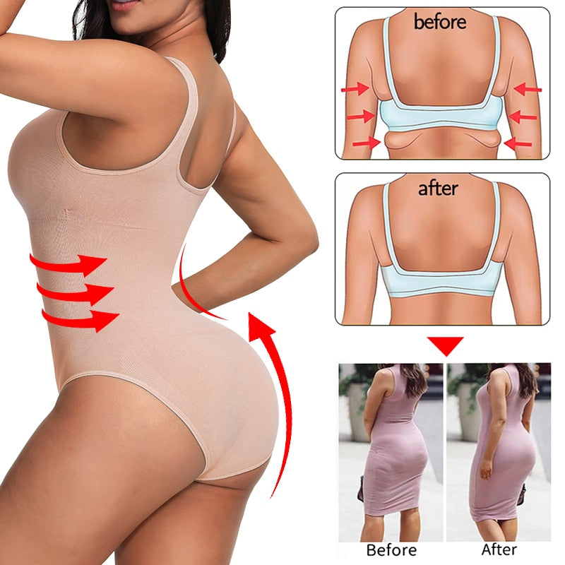 Seamless SculptFit™ Shaping Bodysuit – Waist, Bust & Hip Enhancer