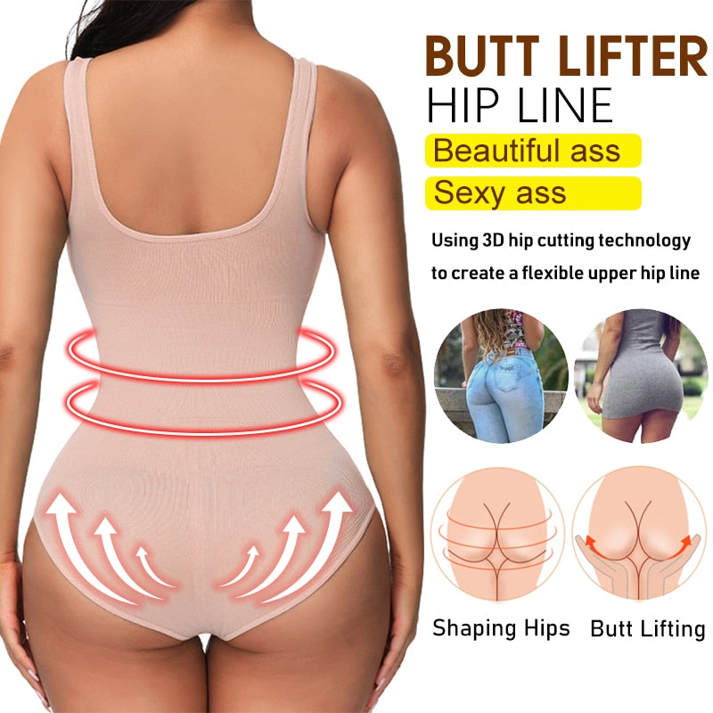 Seamless SculptFit™ Shaping Bodysuit – Waist, Bust & Hip Enhancer