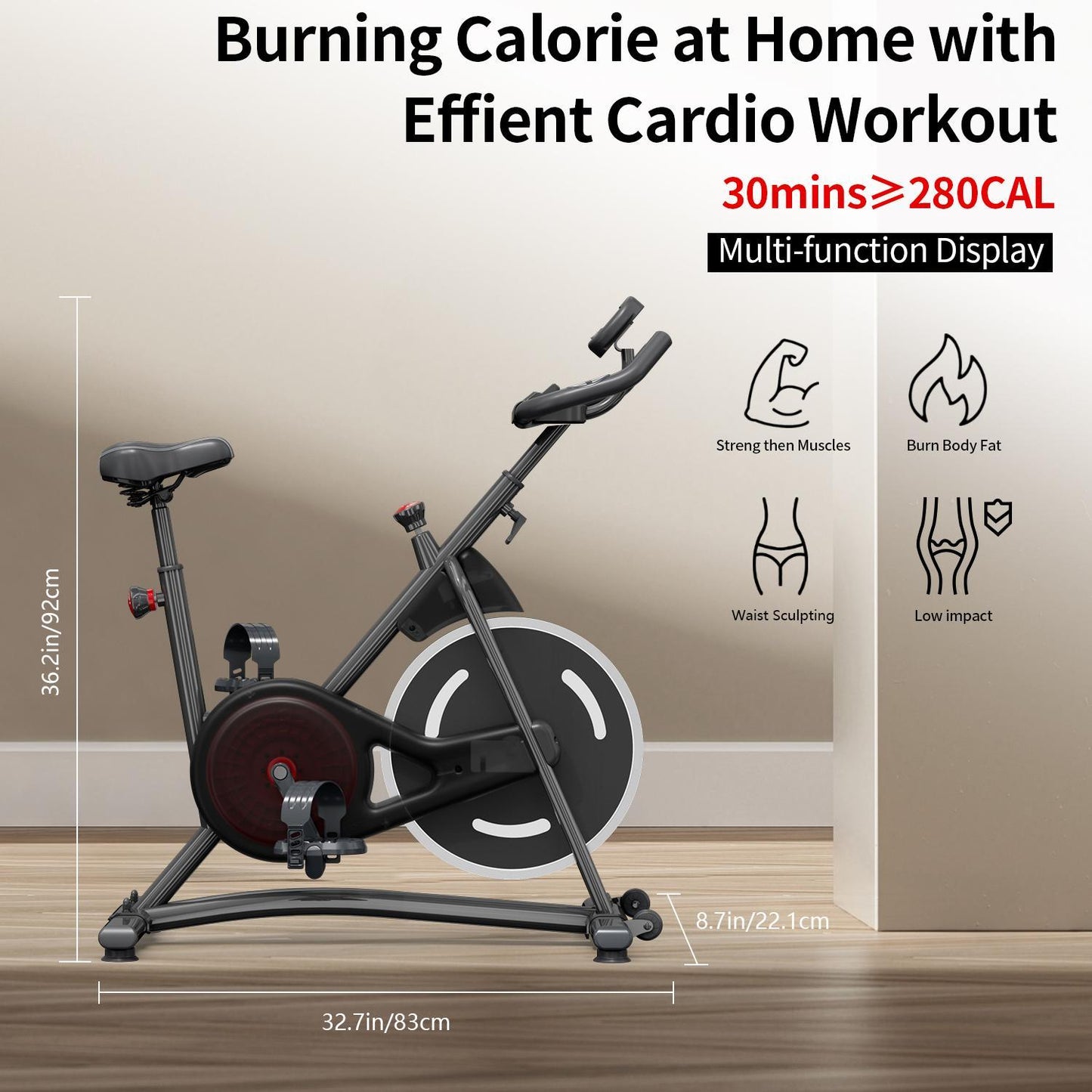 CoreRide™ Magnetic Resistance Exercise Bike