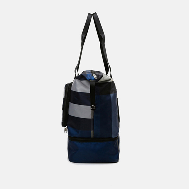 Foldable Waterproof Gym Duffel with Shoe Compartment