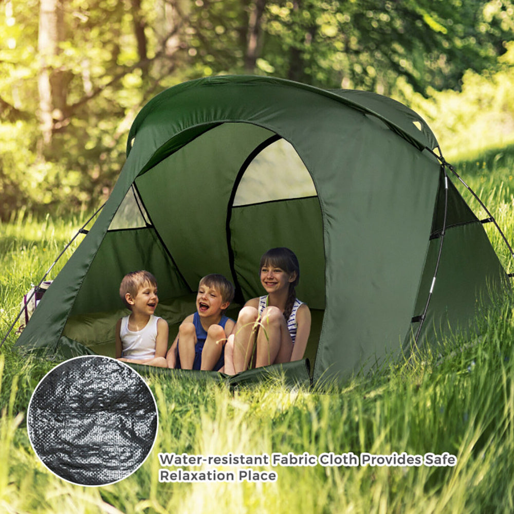 2-Person Elevated Camping Tent with Roller Carry Bag