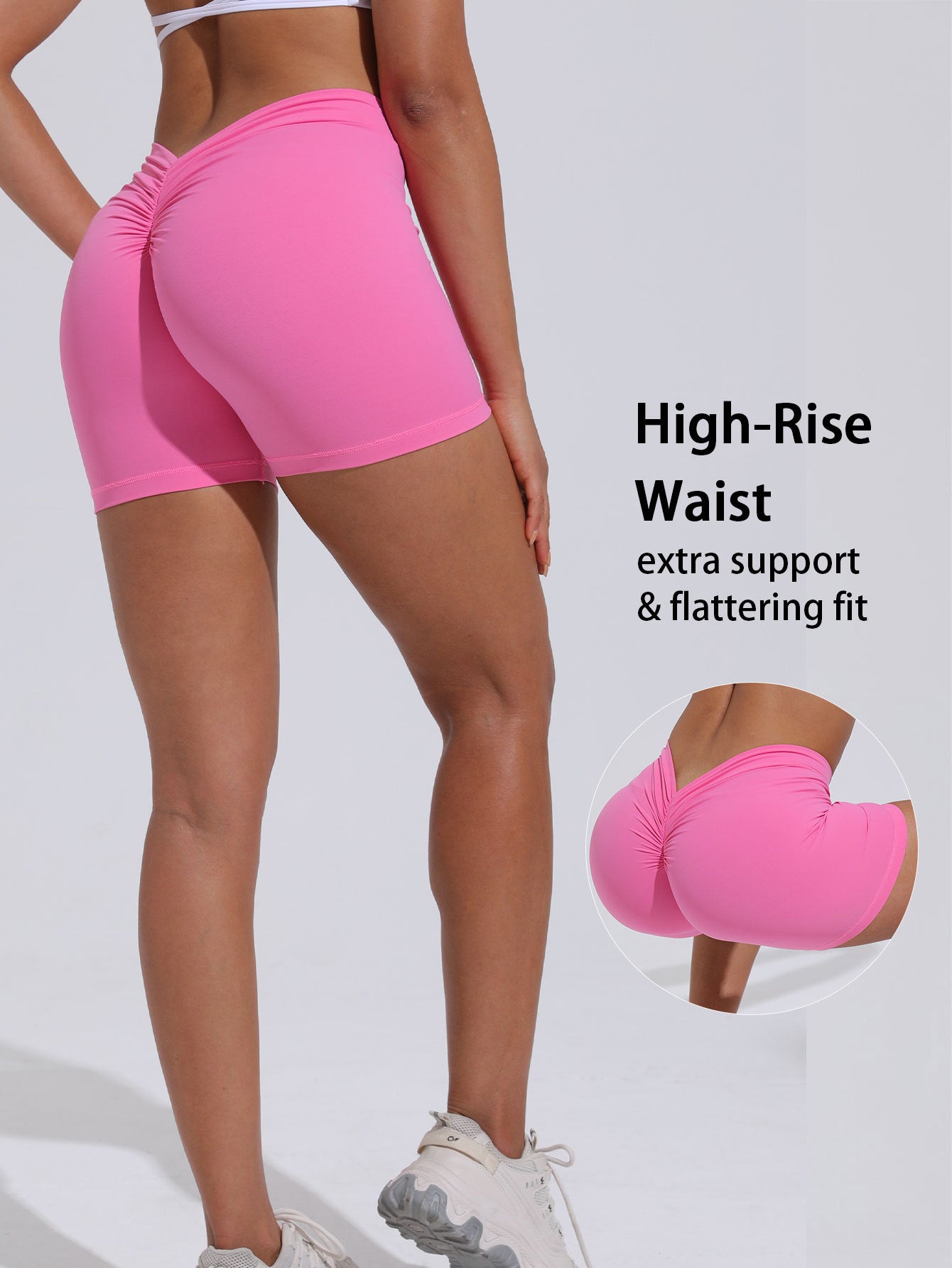 SculptFit™ High-Waist Butt-Lifting Yoga Shorts