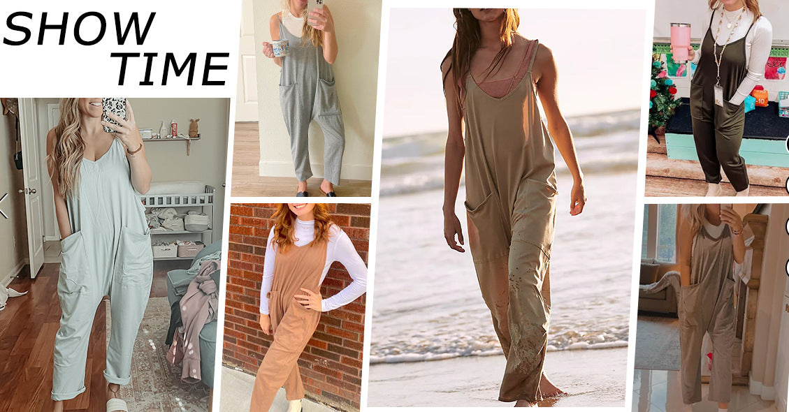 EasyBreezy Pocketed Summer Jumpsuit