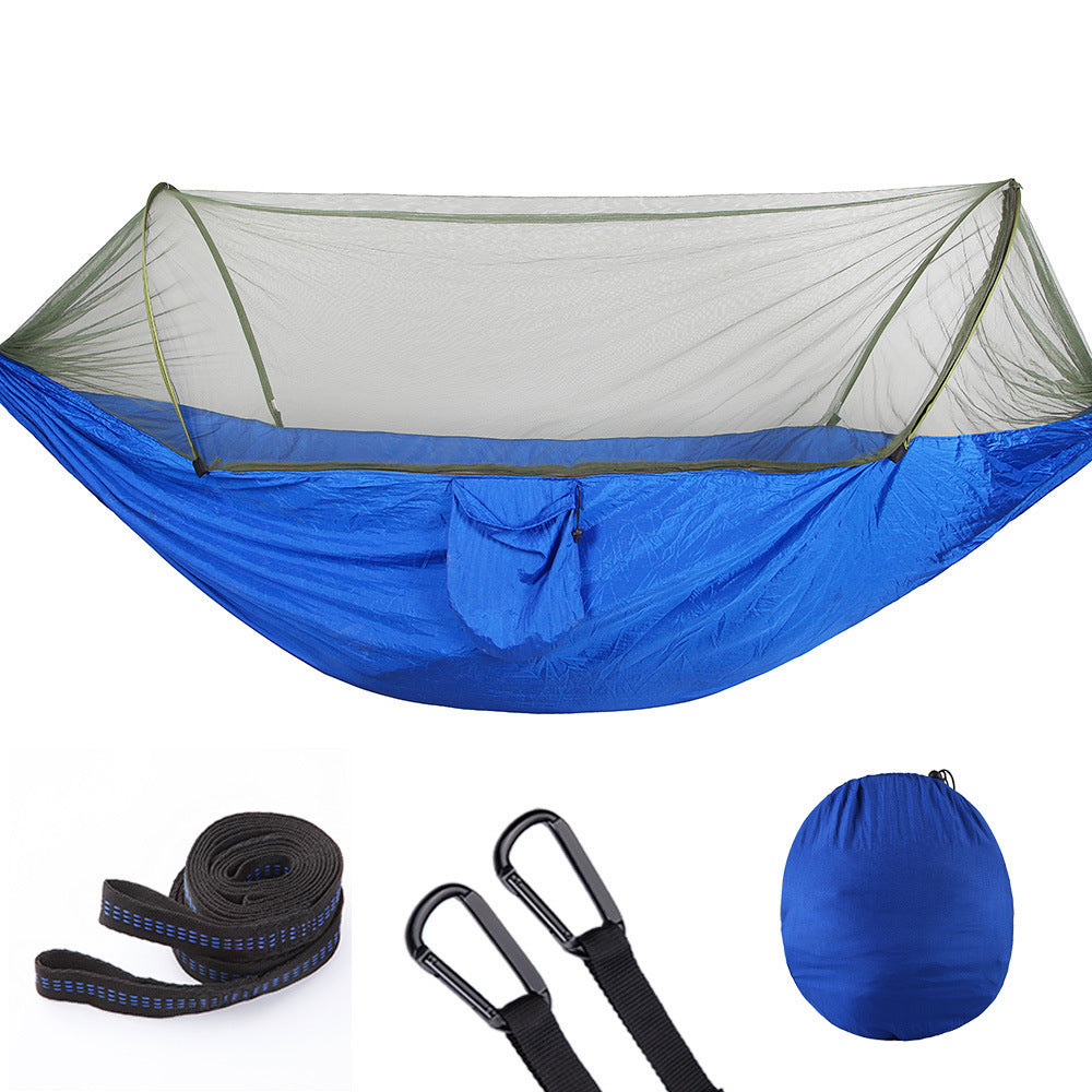 TrailNest™ Pop-Up Hammock with Mosquito Net – Ultra-Light Camping Swing for 2