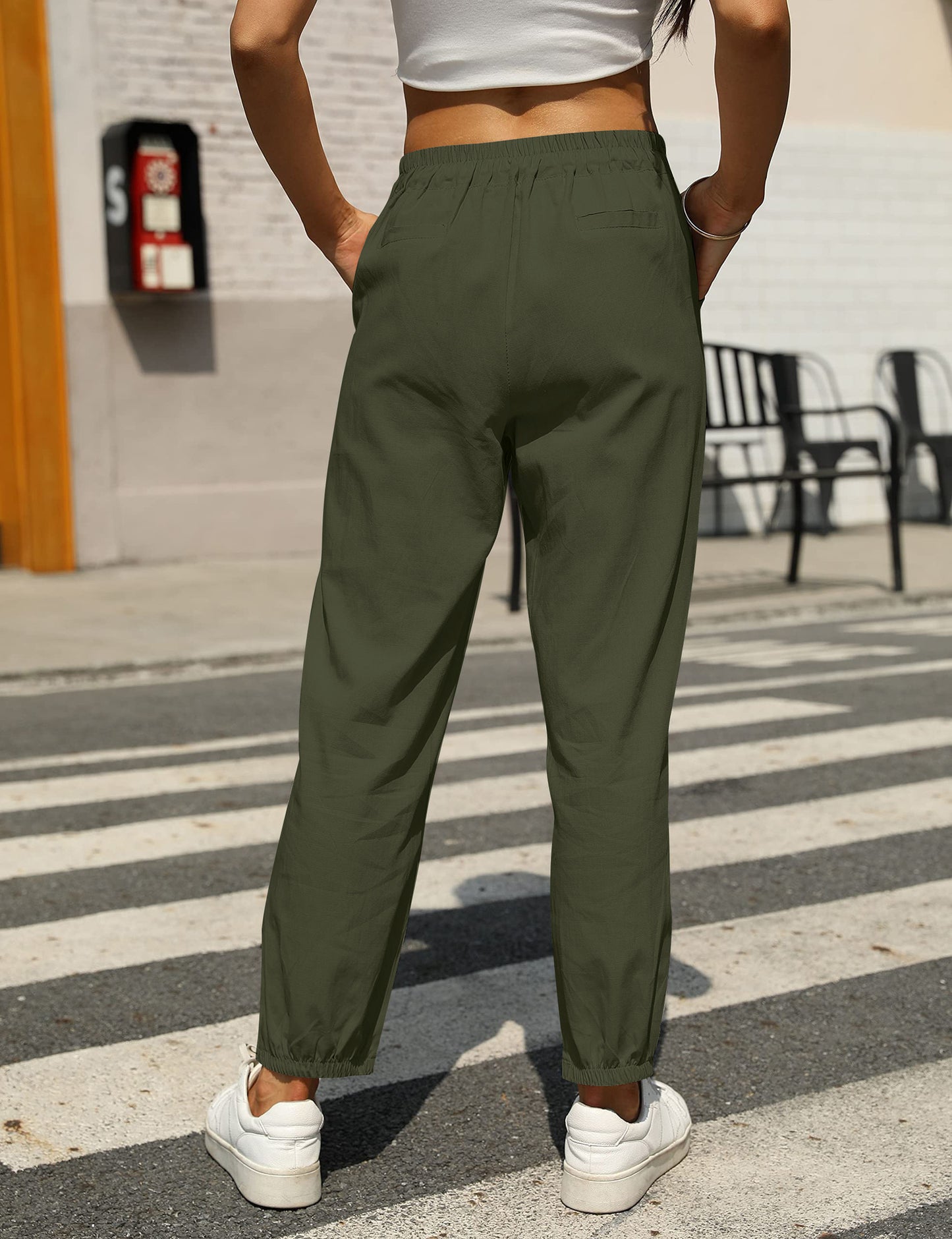 LuxeEase Linen Tapered Pants