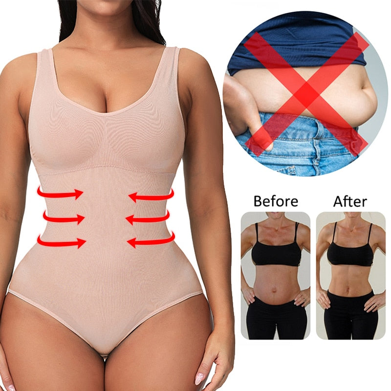 Seamless SculptFit™ Shaping Bodysuit – Waist, Bust & Hip Enhancer