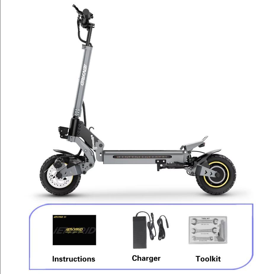 iENYRID S1 Electric Scooter – 800W Motor, 40KM Range, Off-Road Power Ride