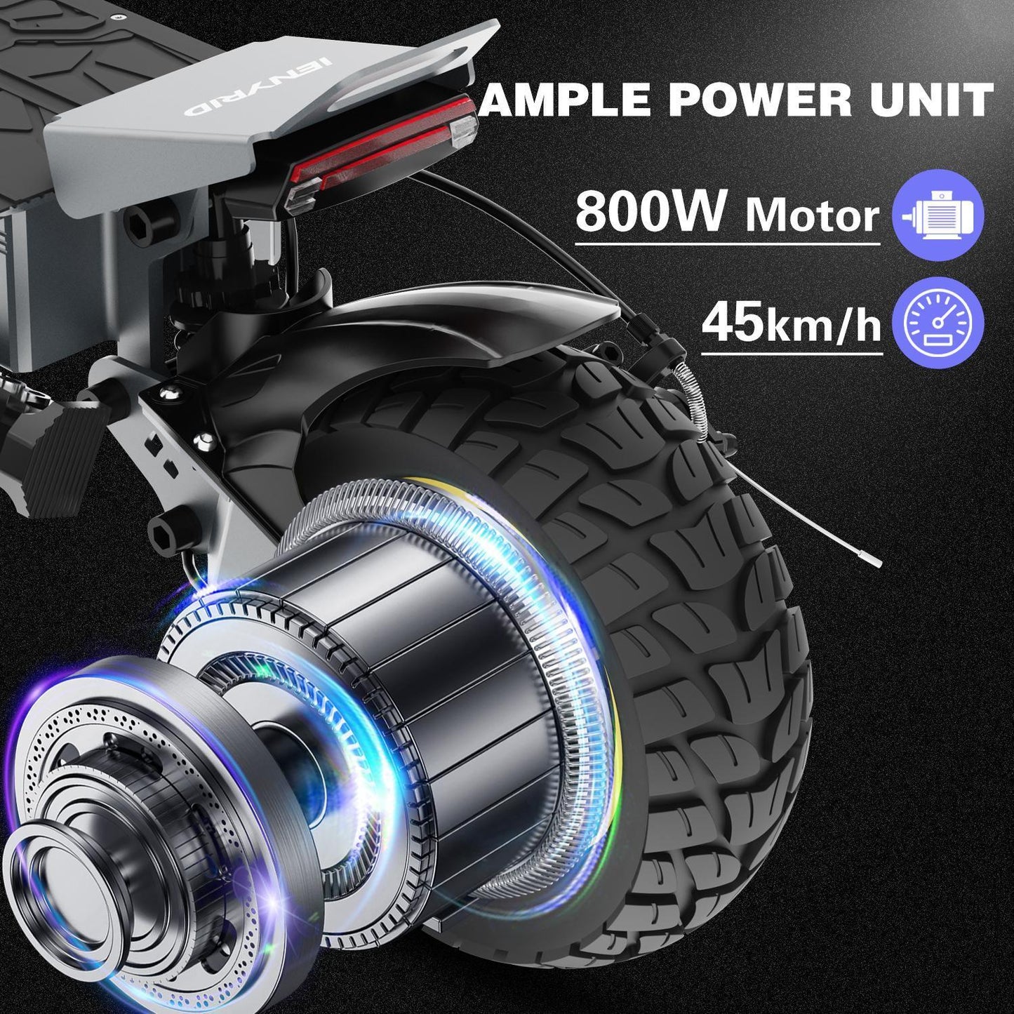 iENYRID S1 Electric Scooter – 800W Motor, 40KM Range, Off-Road Power Ride