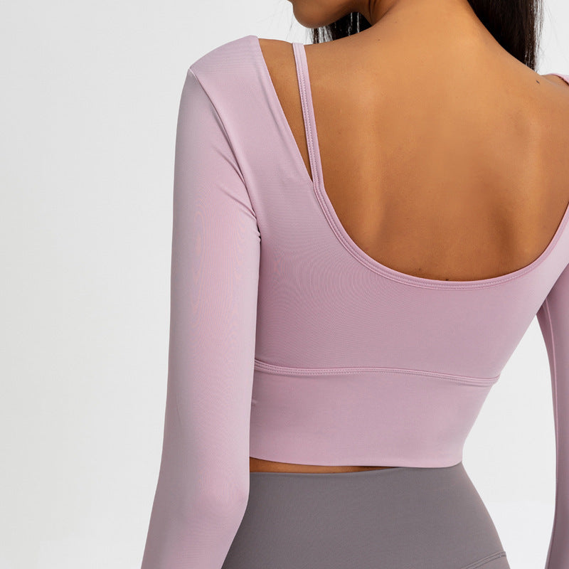 AsymFit One-Shoulder Long Sleeve Yoga Top