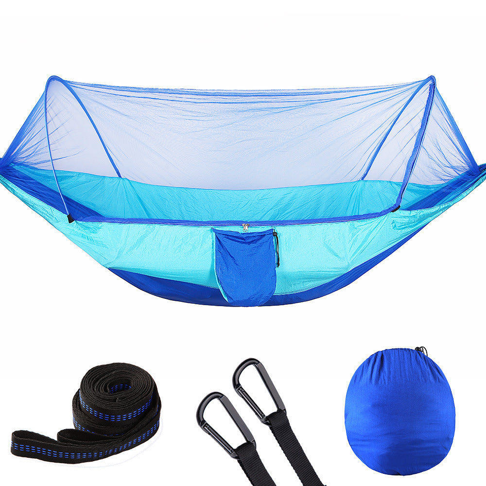 TrailNest™ Pop-Up Hammock with Mosquito Net – Ultra-Light Camping Swing for 2