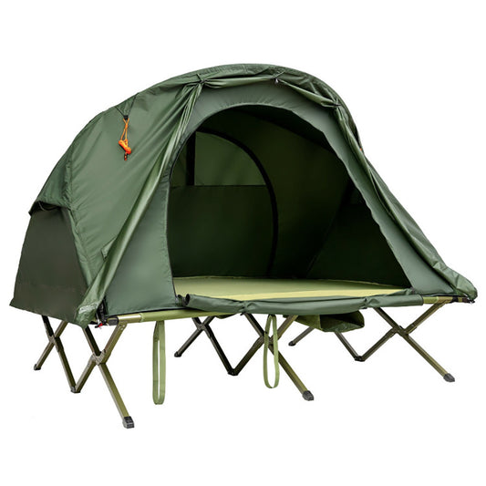2-Person Elevated Camping Tent with Roller Carry Bag