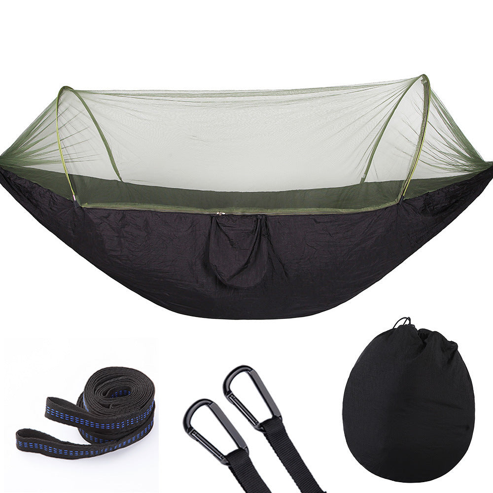 TrailNest™ Pop-Up Hammock with Mosquito Net – Ultra-Light Camping Swing for 2