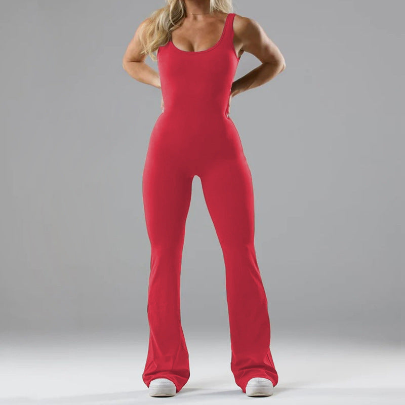 SculptFlow™ Seamless Open-Back Yoga Bodysuit