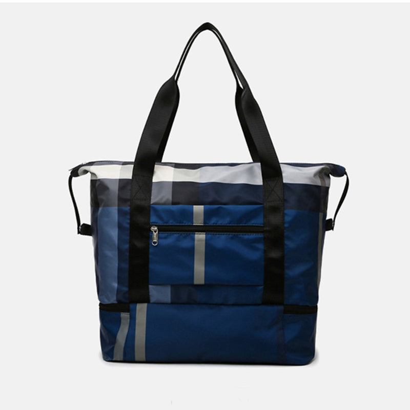 Foldable Waterproof Gym Duffel with Shoe Compartment