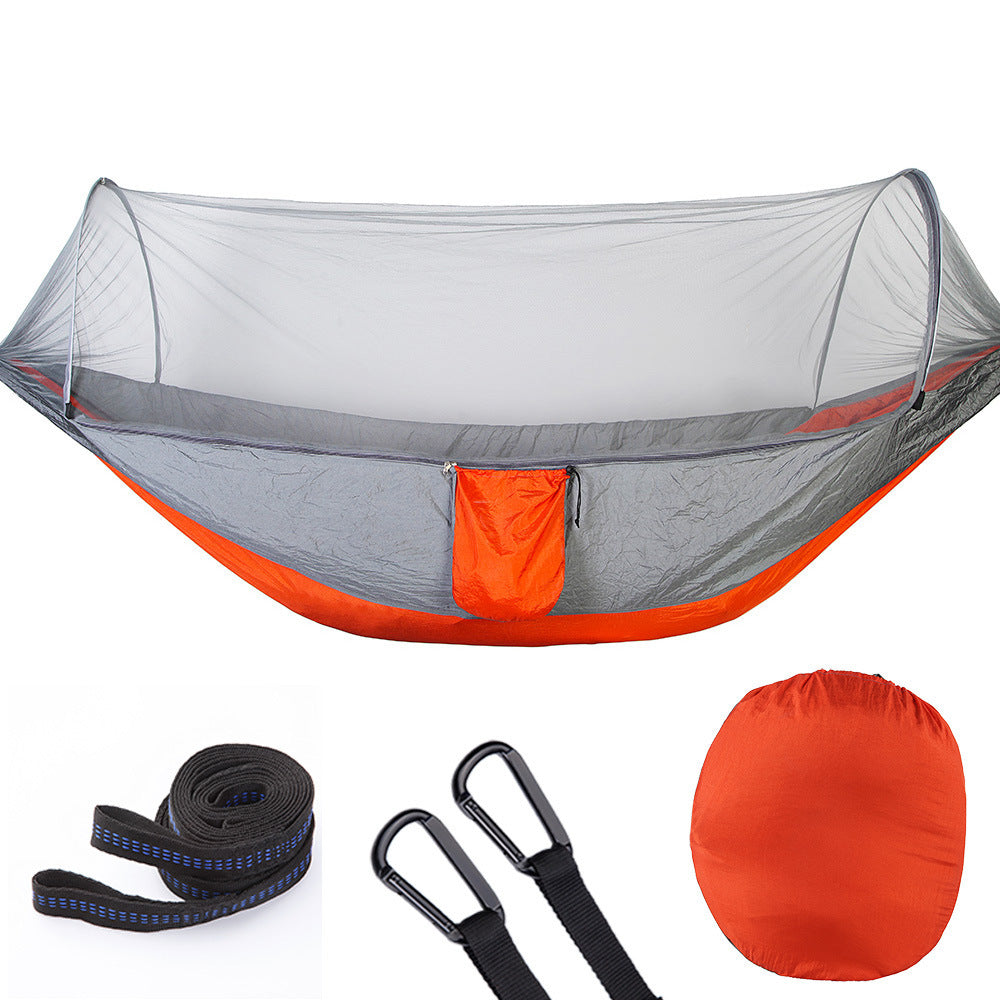 TrailNest™ Pop-Up Hammock with Mosquito Net – Ultra-Light Camping Swing for 2