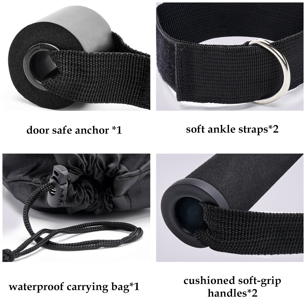TotalFit 11-Piece Resistance Band Set – Full-Body Workout System with Handles & Anchors