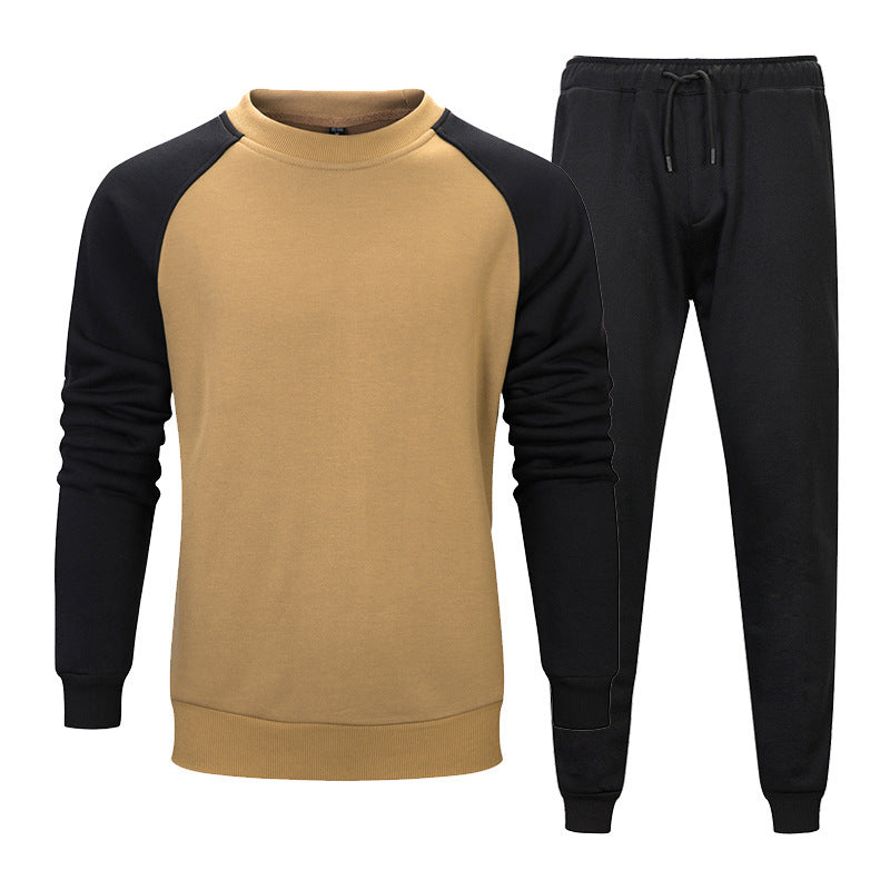 CoreMotion™ Men’s Colorblock Tracksuit – Two-Piece Sweater & Joggers Set