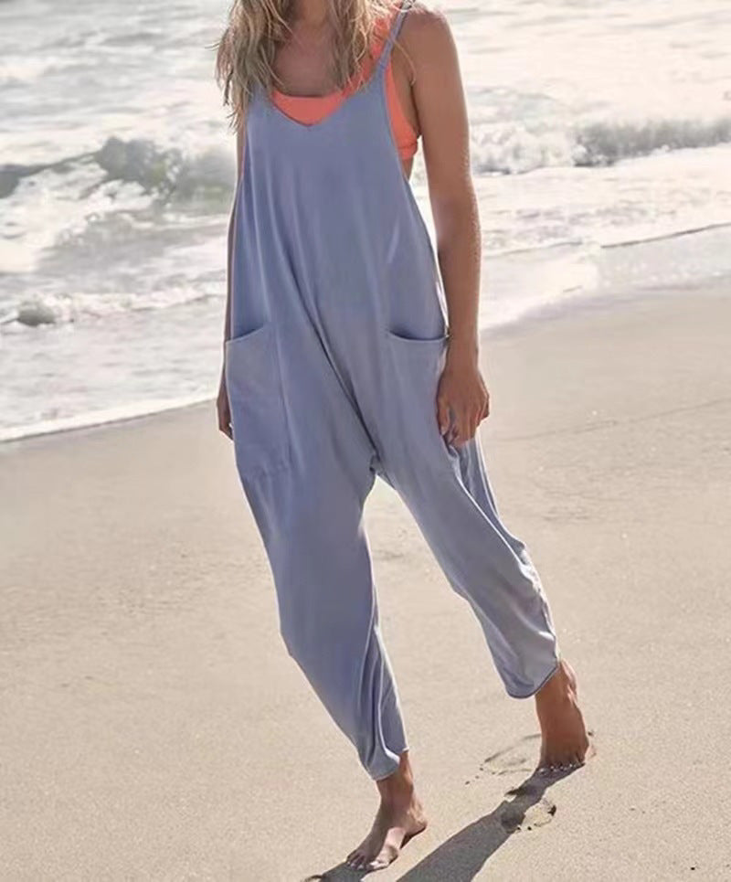 EasyBreezy Pocketed Summer Jumpsuit