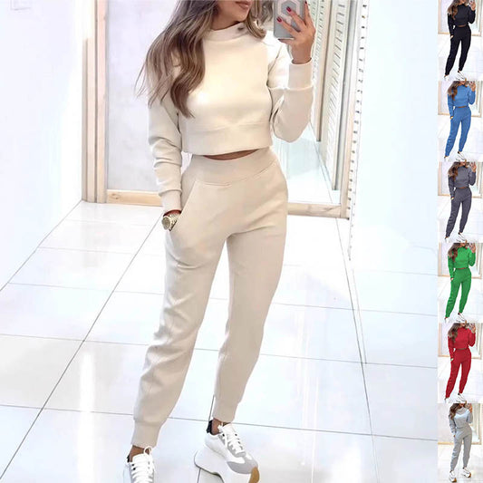 Urban Chill Cropped Tracksuit Set