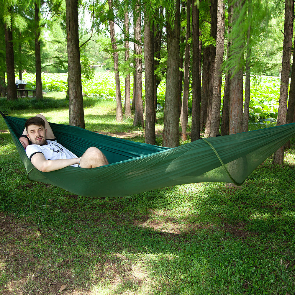 TrailNest™ Pop-Up Hammock with Mosquito Net – Ultra-Light Camping Swing for 2