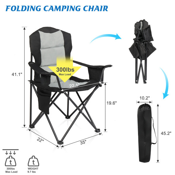 TrailMate™ Folding Camping & Fishing Chair – Heavy-Duty & Portable