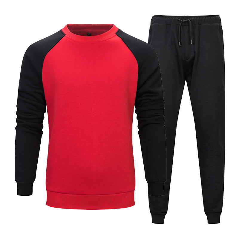 CoreMotion™ Men’s Colorblock Tracksuit – Two-Piece Sweater & Joggers Set