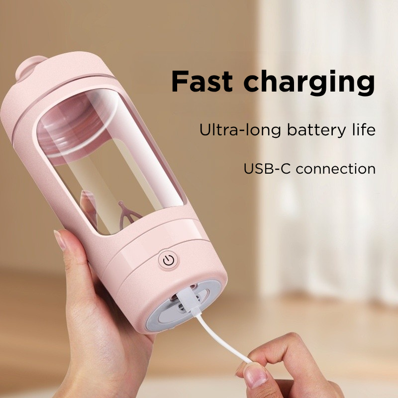 Rechargeable Electric Protein Shaker Bottle - 630ml