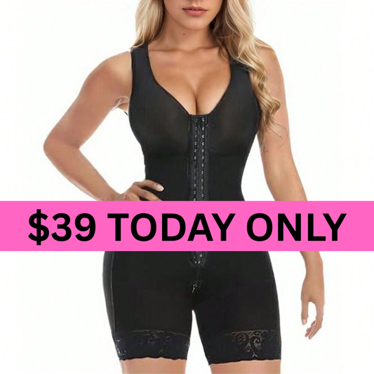 YIANNA Colombian Full Body Shaper – Tummy Control & Butt Lifter with Zipper Crotch