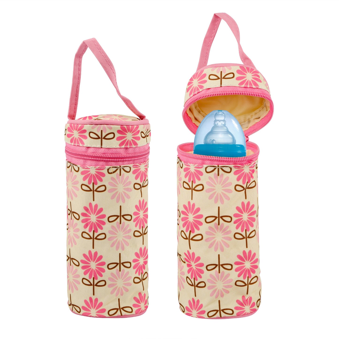 5-Piece Baby Diaper Bag Set – Waterproof Travel Tote with Bottle & Food Bags