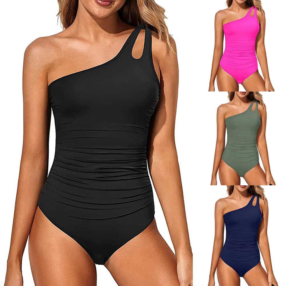 SculptGlow One-Shoulder Monokini