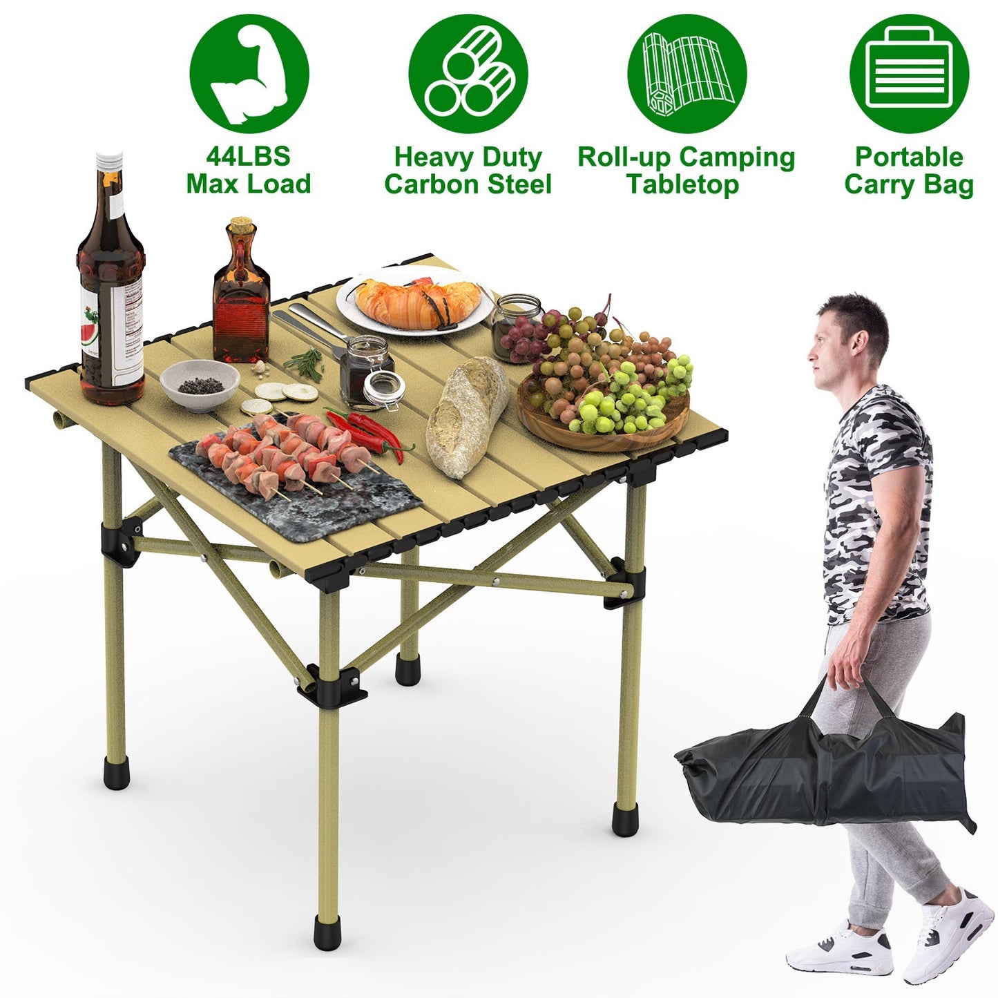 Folding Outdoor Camping Table – Portable & Heavy-Duty (2 Sizes)