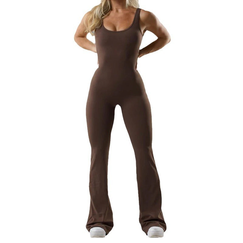 SculptFlow™ Seamless Open-Back Yoga Bodysuit