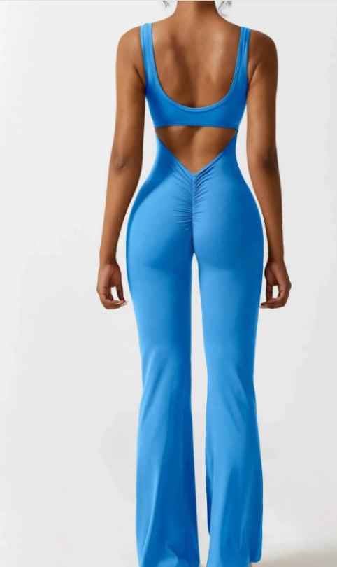 SculptFlow™ Seamless Open-Back Yoga Bodysuit