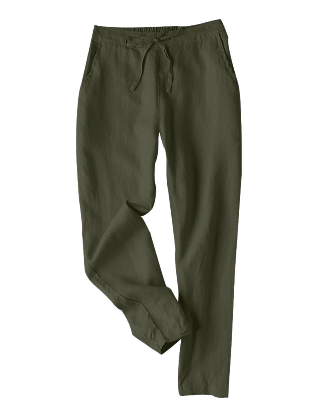 LuxeEase Linen Tapered Pants