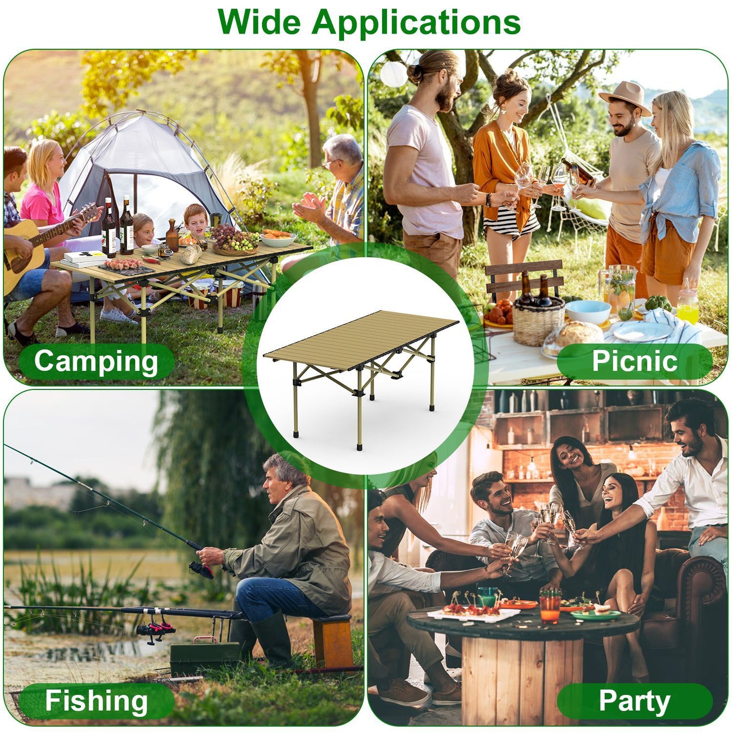 Folding Outdoor Camping Table – Portable & Heavy-Duty (2 Sizes)
