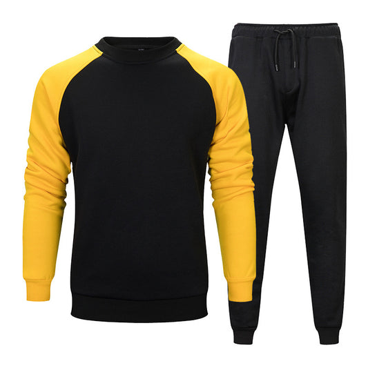 CoreMotion™ Men’s Colorblock Tracksuit – Two-Piece Sweater & Joggers Set